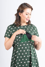 Load image into Gallery viewer, Mome - Selena Dress Floral Dark Green Design
