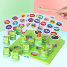 Load image into Gallery viewer, Wooden Fishing Frog Memory Game
