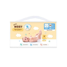 Load image into Gallery viewer, Baby Moby Chlorine Free Tape Diapers (New Born Size 0-5kgs) - 42 pcs
