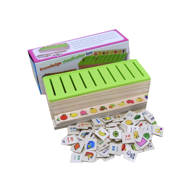 Wooden Knowledge Classification Box