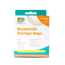 Load image into Gallery viewer, Orange and Peach Breastmilk Storage Bags 20&#39;s - 4 oz and 8 oz - Combi
