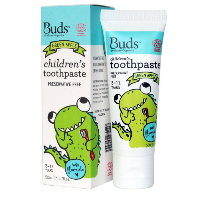 Buds Children’s Toothpaste With Fluoride (3-12 years old)