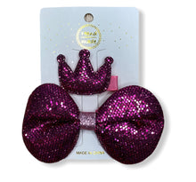 Load image into Gallery viewer, Handmade Crown &amp; Ribbon Clips
