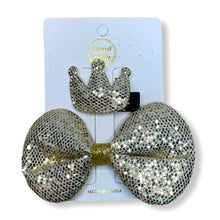 Load image into Gallery viewer, Handmade Crown &amp; Ribbon Clips
