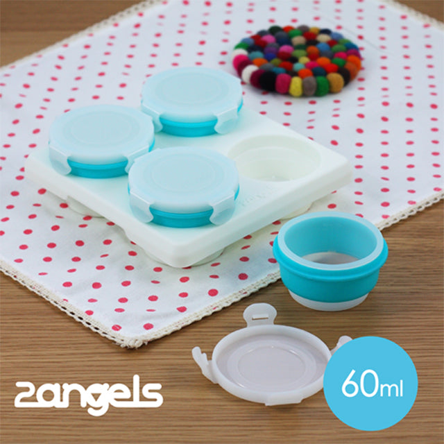 2angels Silicone Baby Food Storage Cups 60ml