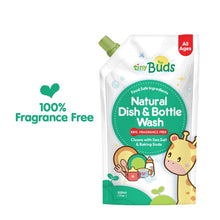 Load image into Gallery viewer, Tiny Buds Natural Dish &amp; Bottle Wash Fragrance Free
