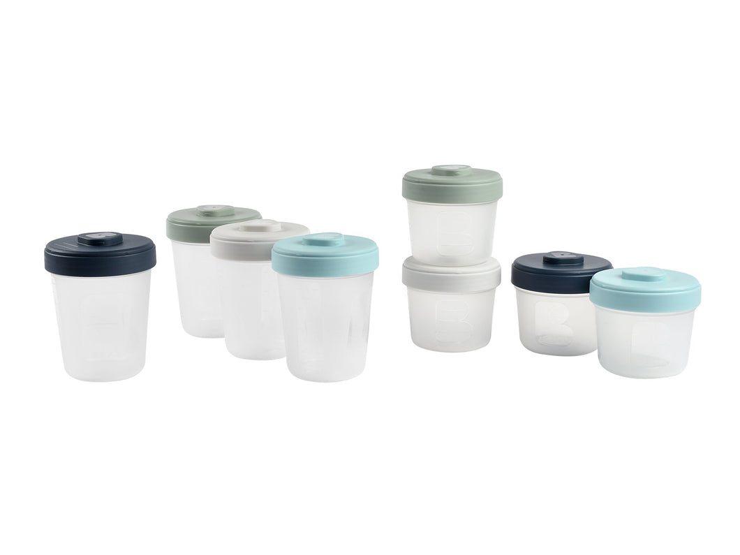 Beaba Toddler Food Storage Set - 8 Clip portions (4x150 ml + 4x250ml )