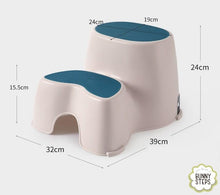 Load image into Gallery viewer, Bunny Bubbles Baby Co Toddler Step Whale Stool
