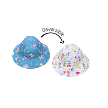 Load image into Gallery viewer, Flap Jack Kids - Reversible Baby &amp; Kids Patterned Sun Hat

