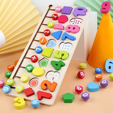 Load image into Gallery viewer, Wooden Logic Learning Board Multifunctional Wooden Toy
