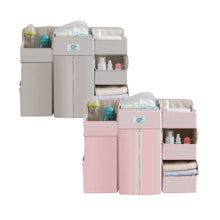 Load image into Gallery viewer, Orange and Peach Premium Crib Organizer or Baby Diaper Caddy
