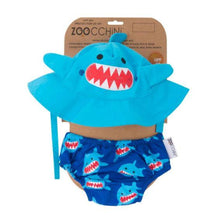 Load image into Gallery viewer, Zoocchini Swim Diaper &amp; Sunhat Sets (Large 12-24months)

