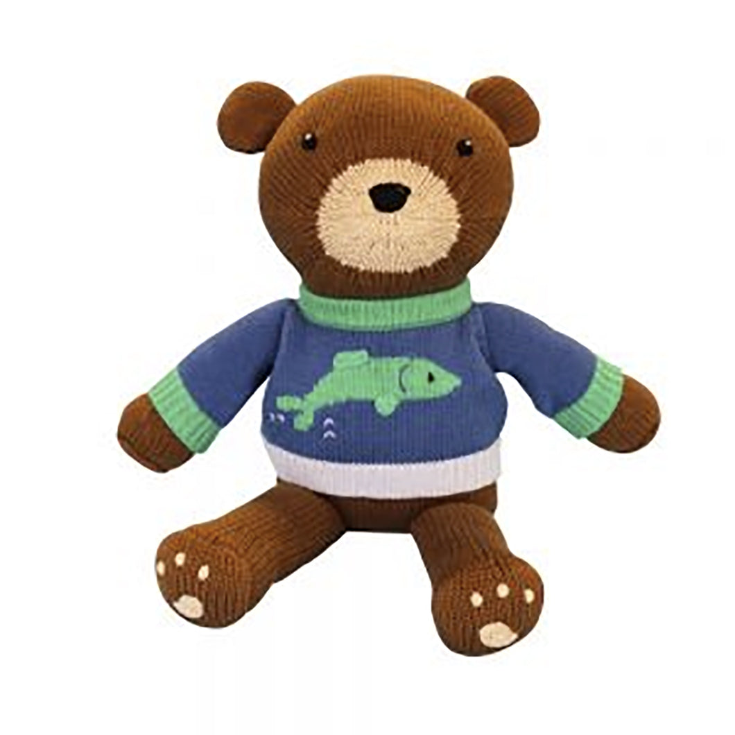 Zubels Handknit Cotton Dolls - Buddy the Brown Bear