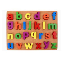 Load image into Gallery viewer, Wooden Embossed Puzzle Letter &amp; Number
