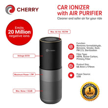 Load image into Gallery viewer, Cherry Car Ionizer with Air Purifier
