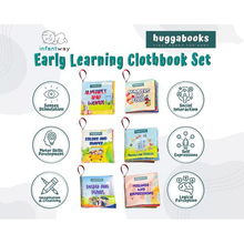 Load image into Gallery viewer, Infantway - Huggabooks Early Learning Cloth Book Set
