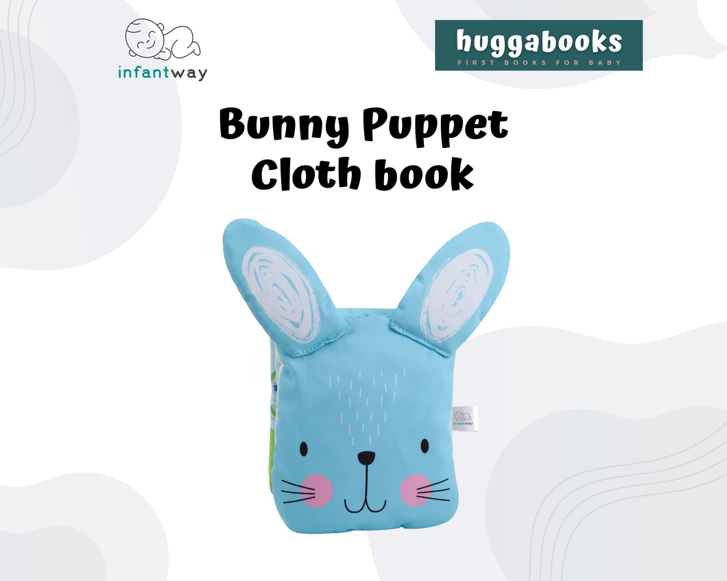 Infantway - Huggabooks Bunny Puppet Cloth Book