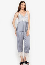 Load image into Gallery viewer, Feminism Clothing - Luna Lounge Wear Silk Robe Set 5pcs
