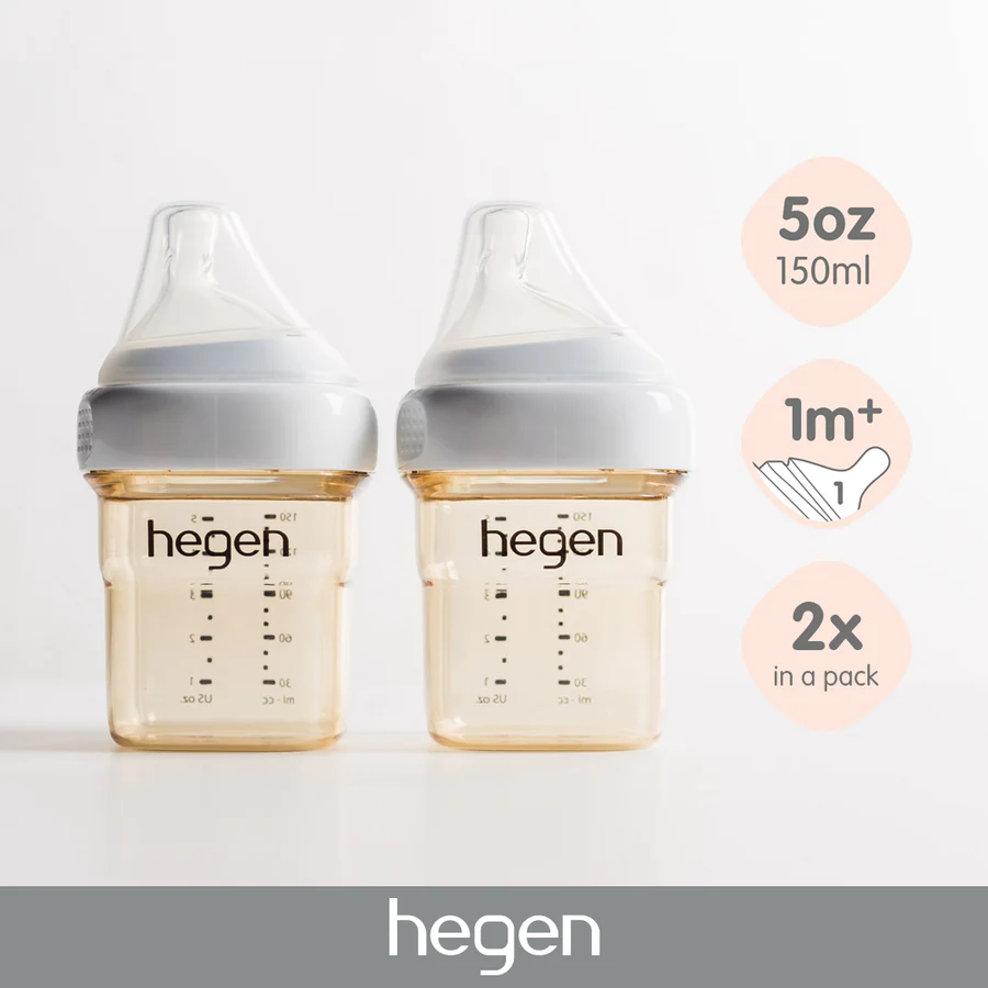 Hegen 150ml/5oz Feeding Bottle 2-pack