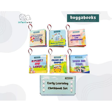 Load image into Gallery viewer, Infantway - Huggabooks Early Learning Cloth Book Set
