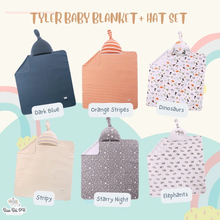 Load image into Gallery viewer, Bao Bei Tyler Baby Blanket + Matching Hat Set
