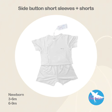 Load image into Gallery viewer, Avaler Side Button Short Sleeves + Shorts Set

