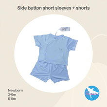 Load image into Gallery viewer, Avaler Side Button Short Sleeves + Shorts Set
