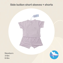 Load image into Gallery viewer, Avaler Side Button Short Sleeves + Shorts Set
