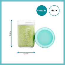 Load image into Gallery viewer, Babymoov - Babybowls Glass Storage Containers (Set of 4) 220ml
