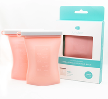 Load image into Gallery viewer, Junobie 2-Pack Reusable Breastmilk Storage Bags
