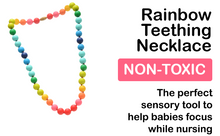 Load image into Gallery viewer, Chewbeads Christopher Teething Necklace (Rainbow)
