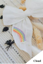 Load image into Gallery viewer, Laurel.co Isla Linen Bow Clip (Embroidered)
