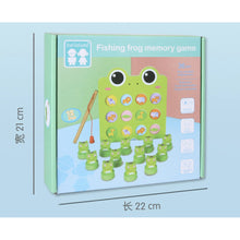 Load image into Gallery viewer, Wooden Fishing Frog Memory Game
