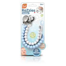 Load image into Gallery viewer, Razbaby - RaZzies Silicone Paci/Teether Holder 2pk
