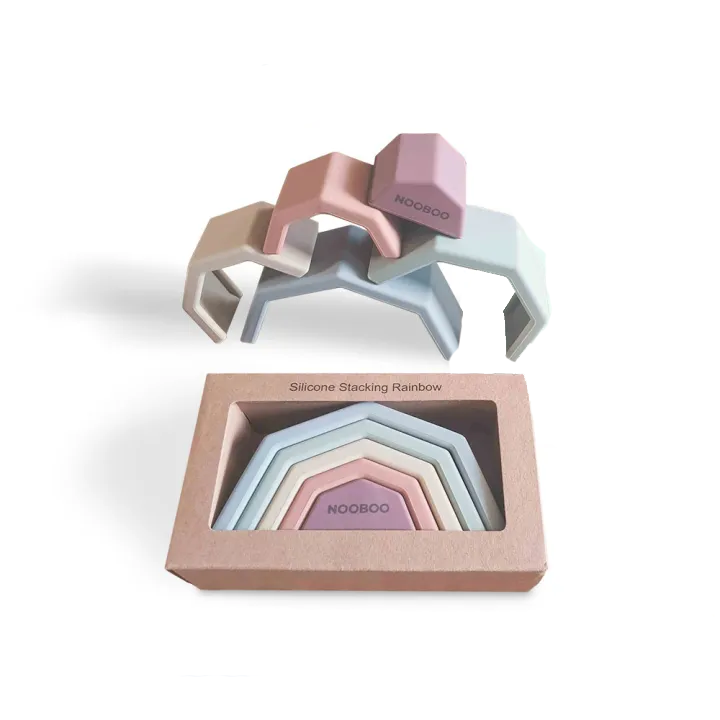 Nooboo Silicone Stacking Rainbow – Urban Mom