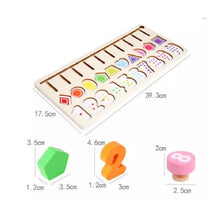 Load image into Gallery viewer, Wooden Logic Learning Board Multifunctional Wooden Toy
