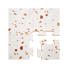 Load image into Gallery viewer, Olive &amp; Cloud Terrazzo Puzzle Mats
