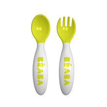 Load image into Gallery viewer, Beaba 2nd-Age Training Fork &amp; Spoon Set with Case
