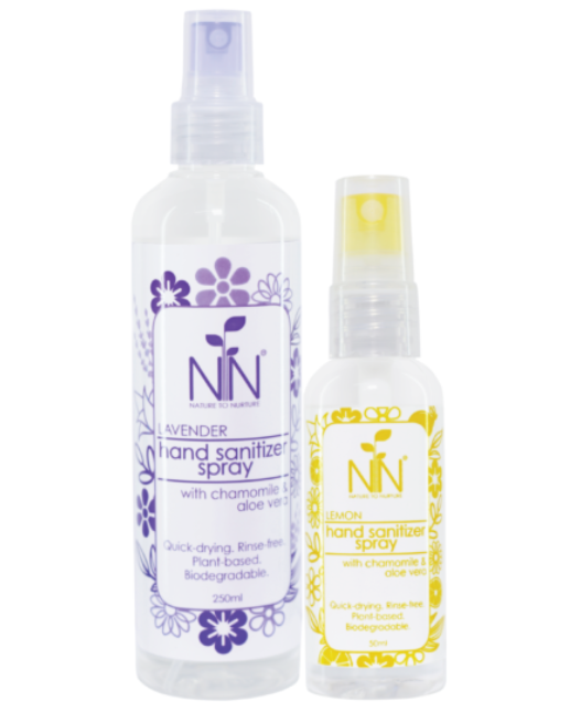 Nature to Nurture Hand Sanitizer Spray With Chamomile & Aloe Vera