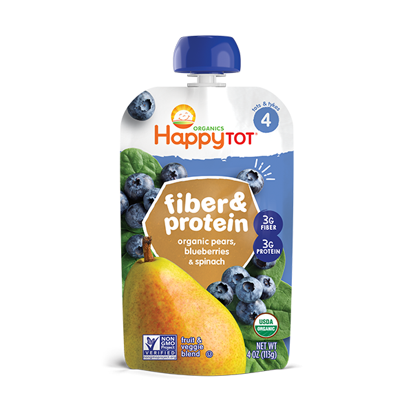 Happy Baby Tot Organics Fiber & Protein Toddler Pouch