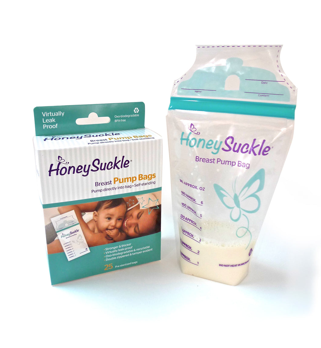 Honeysuckle Breast Pump Bags 6oz 25s