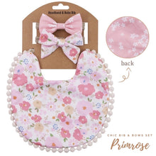 Load image into Gallery viewer, Blooming Wisdom Chic Bib &amp; Bows Set
