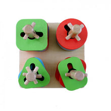Load image into Gallery viewer, Wooden Four Columns set Building Blocks
