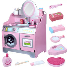 Load image into Gallery viewer, Wooden Toys Laundry Washing Machine Table
