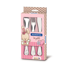 Load image into Gallery viewer, Tramontina Le Petit 3-Piece Child&#39;s Cutlery Set
