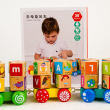 Load image into Gallery viewer, Wooden Letter Cycling

