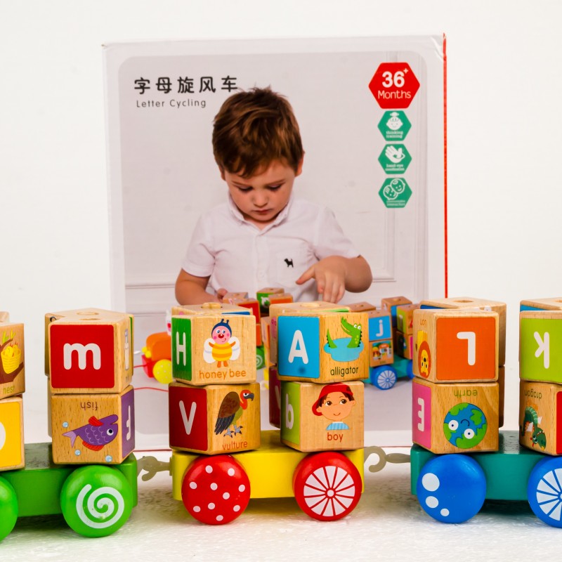Wooden Letter Cycling