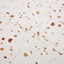 Load image into Gallery viewer, Olive &amp; Cloud Terrazzo Puzzle Mats
