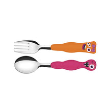 Load image into Gallery viewer, Tramontina Monster Kids 2-Piece Cutlery Set
