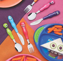 Load image into Gallery viewer, Tramontina Monster Kids 3-Piece Cutlery Set
